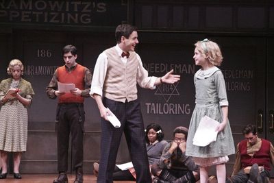 Lilly Holleman, Joe Gillette, John Sloan and Isabella Acres with the Ensemble Photo