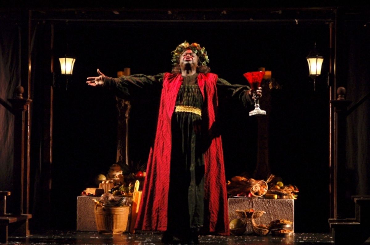 MICHAEL JAMES LESLIE as Spirit of Christmas Present at 