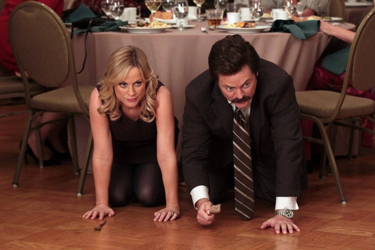 Amy Poehler, Nick Offerman at 