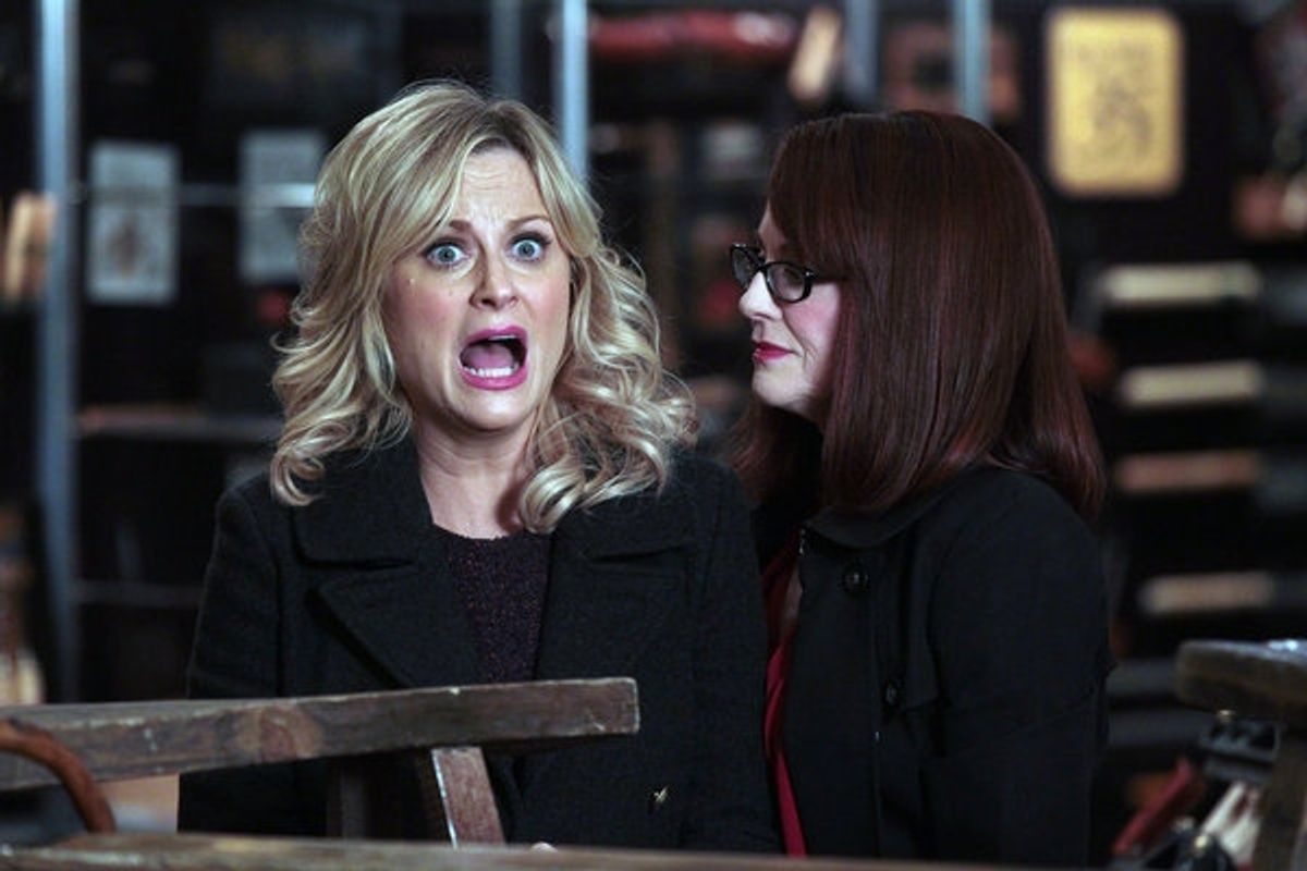 Amy Poehler, Megan Mullally at 