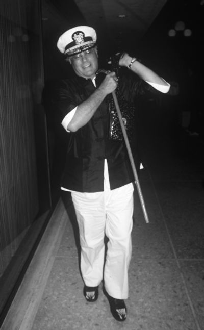 Larry Hagman in Los Angeles, California in 1988.  Photo