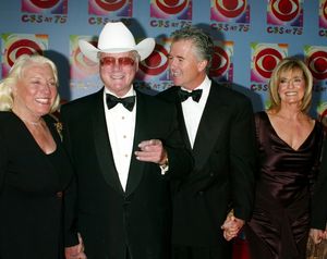 Larry Hagman with his wife, Patrick Duffy and Linda Grey ( DALLAS ) Attending CBS AT 75, a three hour entertainment extravaganza commemorating CBS's 75th Anniversary, which will be broadcast live from the Hammerstein Ballroom at New York's Manhattan Ce @ BroadwayWorld Larry Hagman with his wife, Patrick Duffy and Linda Grey ( DALLAS ) Attending CBS AT Photo