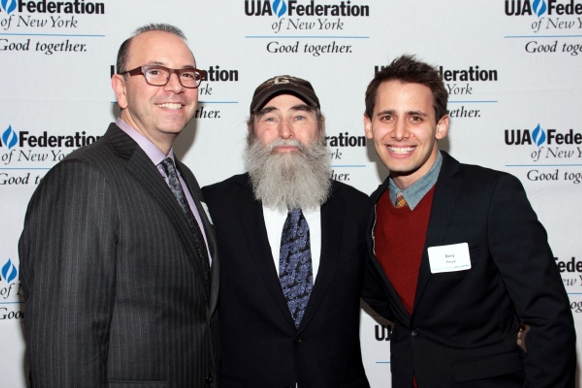 David Berlin, Michael David, Benj Pasek at 