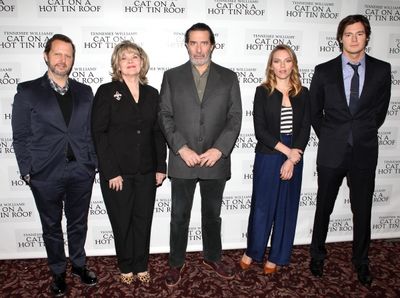 Director Rob Ashford, Debra Monk, Ciaran Hinds, Scarlett Johansson & Benjamin Walker  Photo