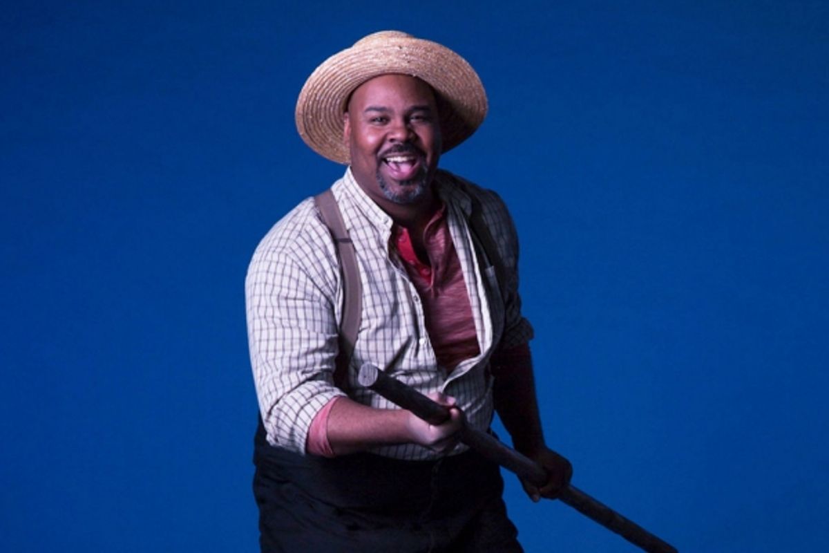James Monroe Iglehart at Sneak Peek at Alex Goley and James Monroe Iglehart in TheatreWorks' BIG RIVER