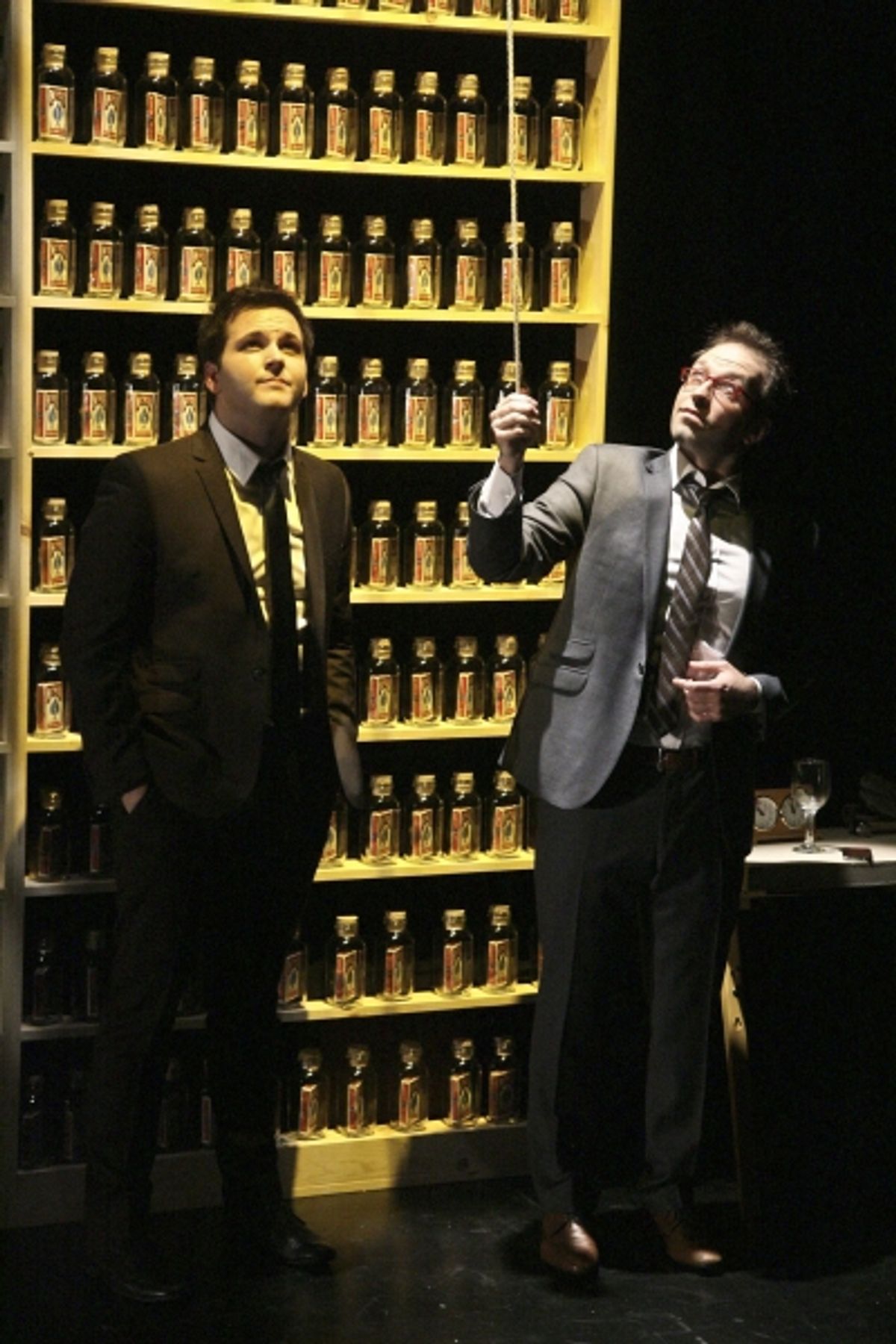 Derek DelGaudio and Helder GuimarÃ�'Â£es at 