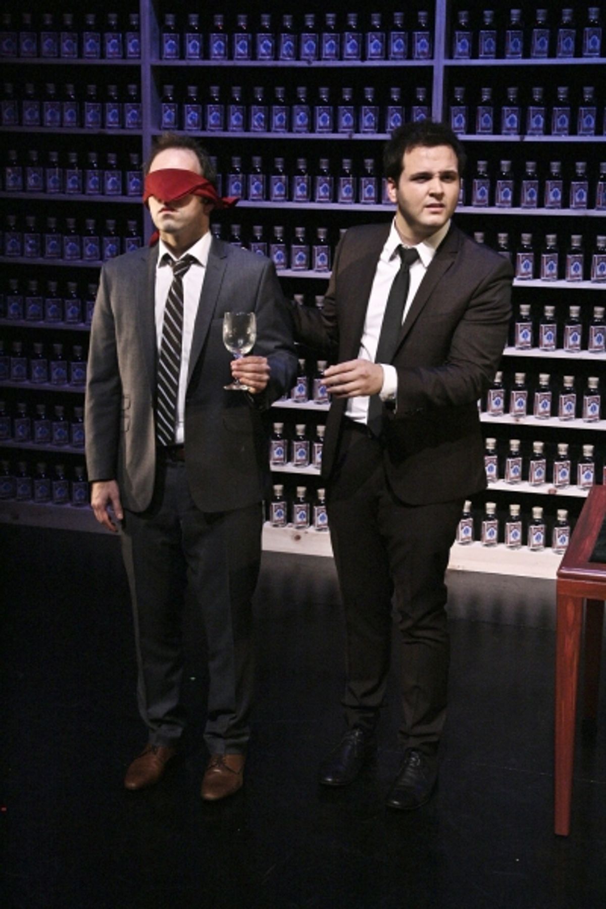 Helder GuimarÃ�'Â£es and Derek DelGaudio at 