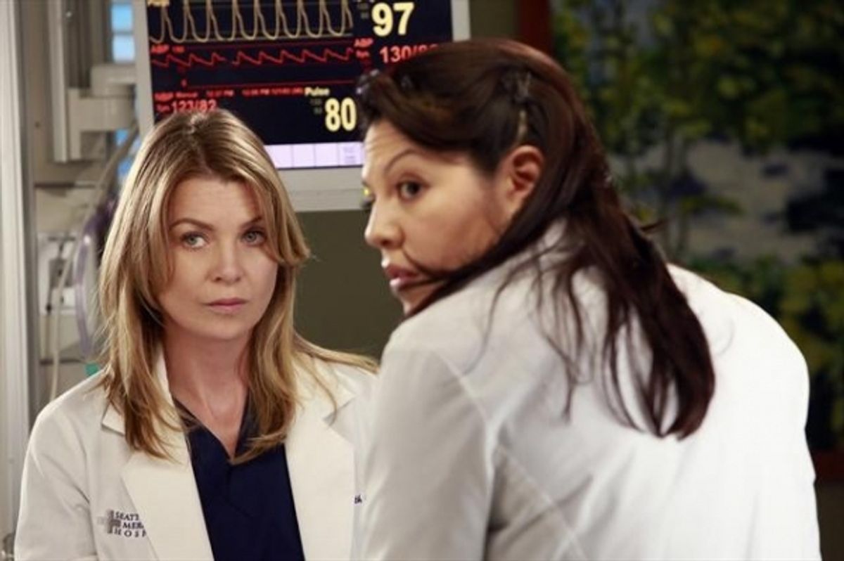 ELLEN POMPEO, SARA RAMIREZ at 
