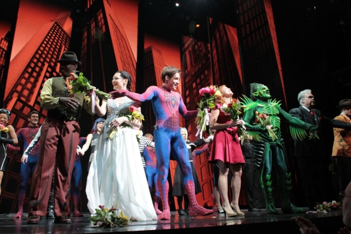 Dwayne Clark, Katrina Lenk, Reeve Carney, Rebecca Faulkenberry, Michael Mulheren at 