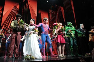 Dwayne Clark, Katrina Lenk, Reeve Carney, Rebecca Faulkenberry, Michael Mulheren Photo