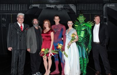 Michael Mulheren, Michael Cohl, Rebecca Faulkenberry, Reeve Carney, Katrina Lenk, Rob Photo