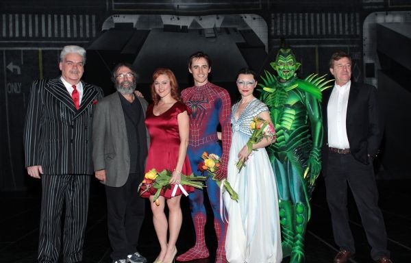 Michael Mulheren, Michael Cohl, Rebecca Faulkenberry, Reeve Carney, Katrina Lenk, Rob Photo