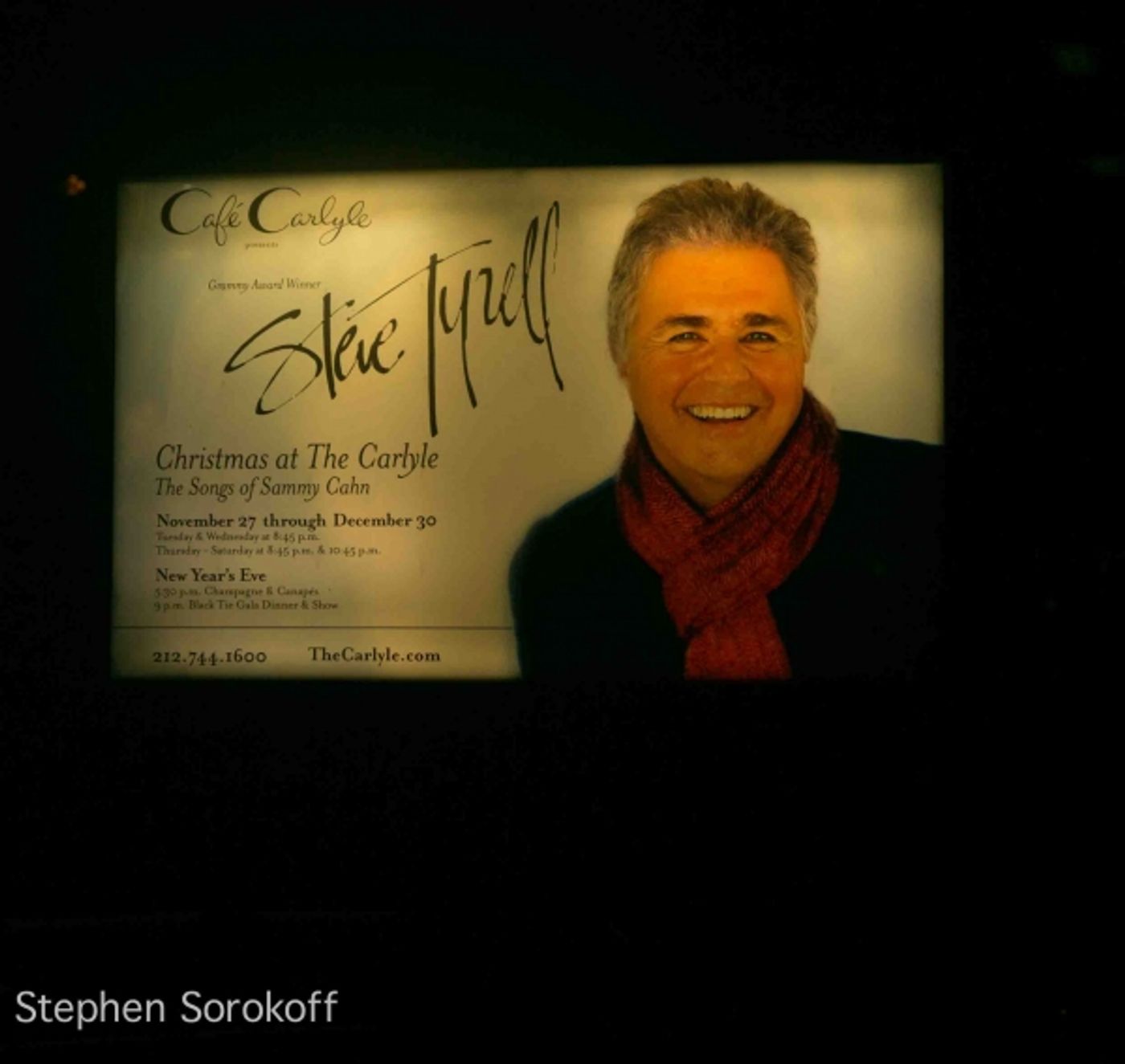 Photo Coverage: Steve Tyrell Brings Sammy Cahn Tribute to the Carlyle Photo Coverage: Steve Tyrell Brings Sammy Cahn Tribute to the Carlyle Image