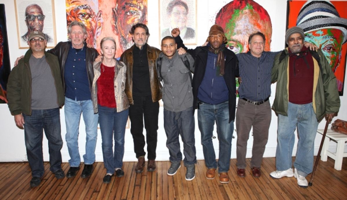Bruce Kronenberg, Roger Waters, Kathleen Chalfant, Chris Sarandon, JD Williams, Curtis McClarin, Danton Stone and William Marshall  at 