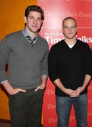 John Krasinski & Matt Damon @ BroadwayWorld John Krasinski & Matt Damon Photo