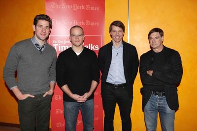 John Krasinski, Matt Damon, Hugo Lindgren & Gus Van Sant Photo