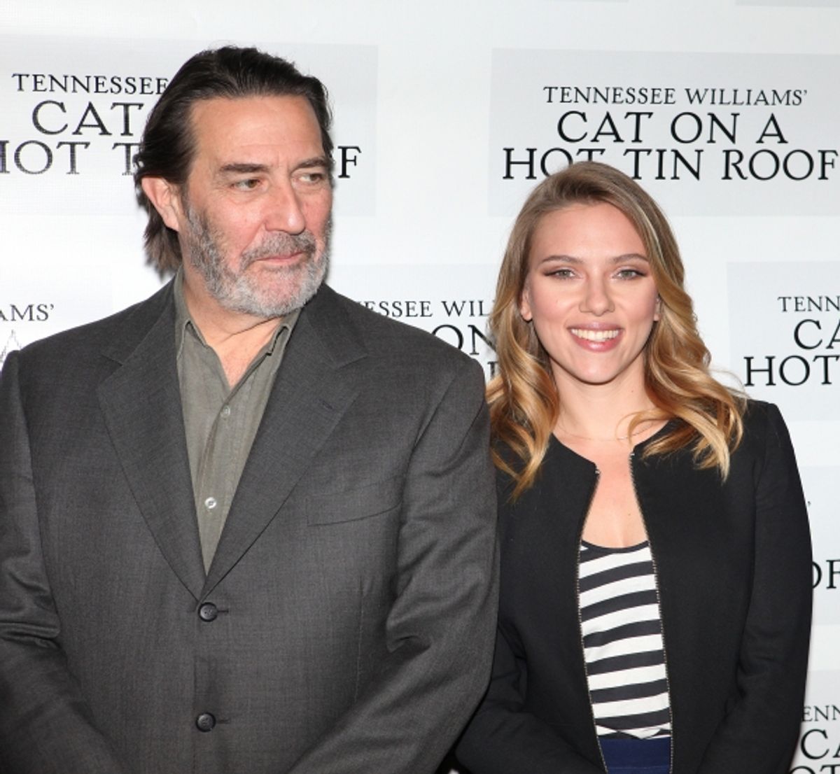 Ciaran Hinds & Scarlett Johansson at 