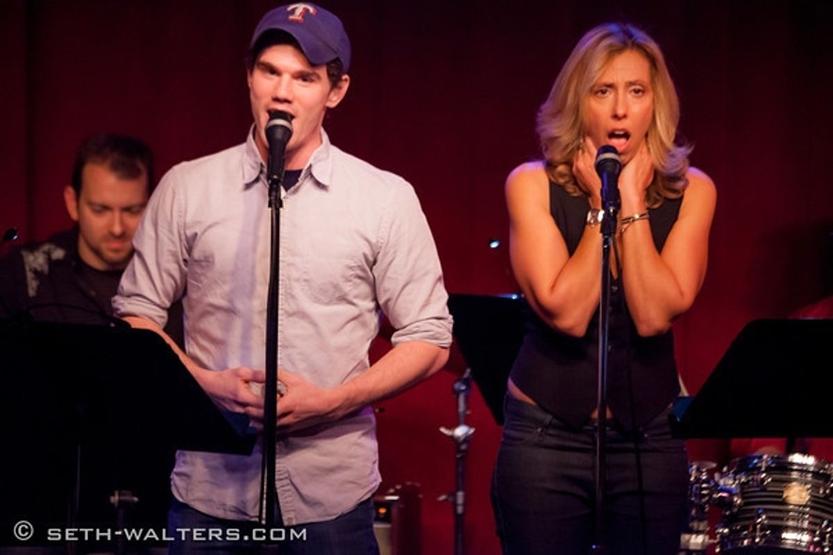 Jay Armstrong Johnson and Amanda Green at 