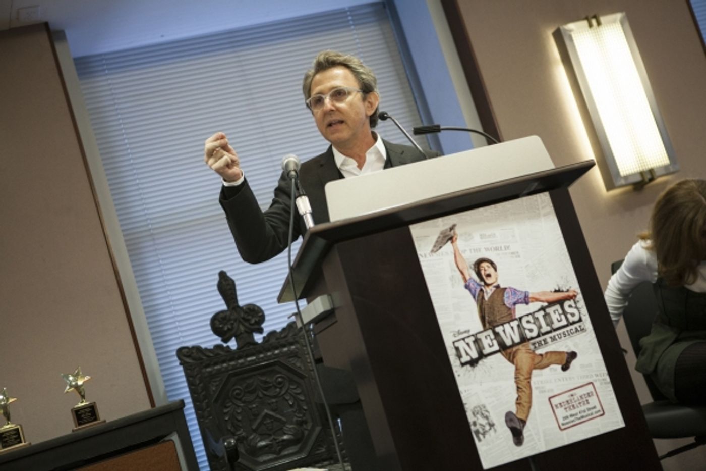 Photo Coverage: Walter McBride and the Cast of NEWSIES Receive AEA Awards!  Image