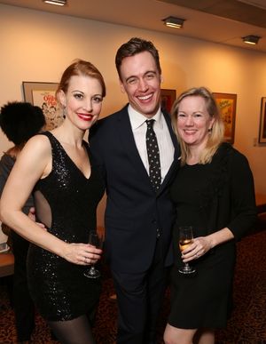 From left, cast members Rachel York, Erich Bergen and Director/Choreographer Kathleen Photo