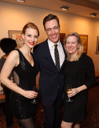 From left, cast members Rachel York, Erich Bergen and Director/Choreographer Kathleen Photo
