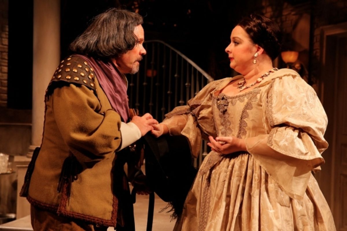 Ethan Philips as 'Luigi Lablanche' and Dierdre Friel as 'Giulia Grisi' at 