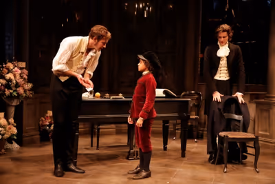 Lee Pace, Coco Monroe as 'Page' and Will Rogers Photo
