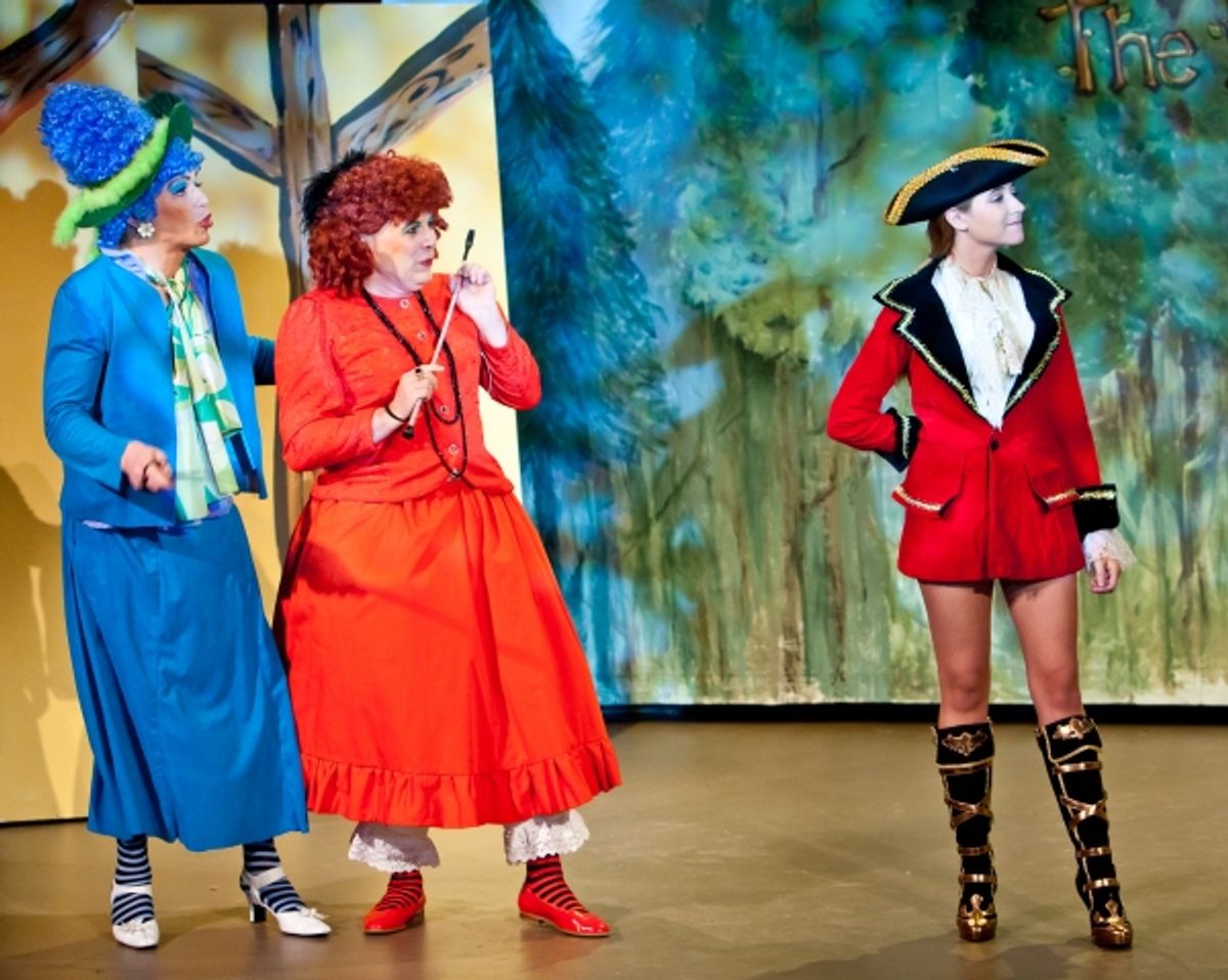 Jeff Solomon, Bruce Tredwell, and Erin Shaughnessey as Prince Charming at 