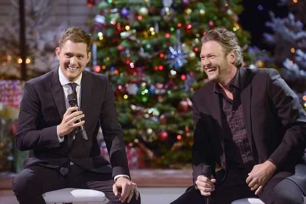 Michael Buble, Blake Shelton Photo