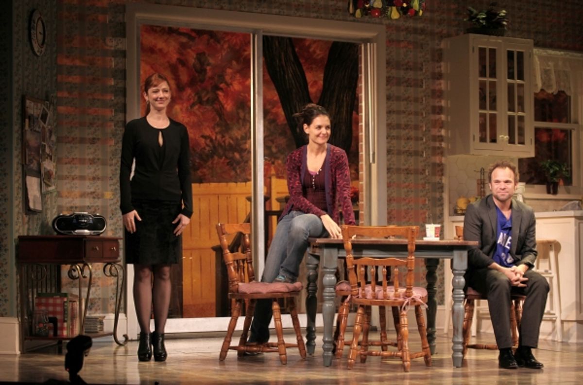 Judy Greer, Katie Holmes & Norbert Leo Butz at 