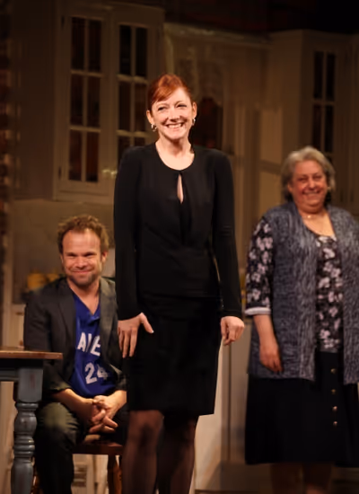 Norbert Leo Butz, Judy Greer & Jayne Houdyshell Photo
