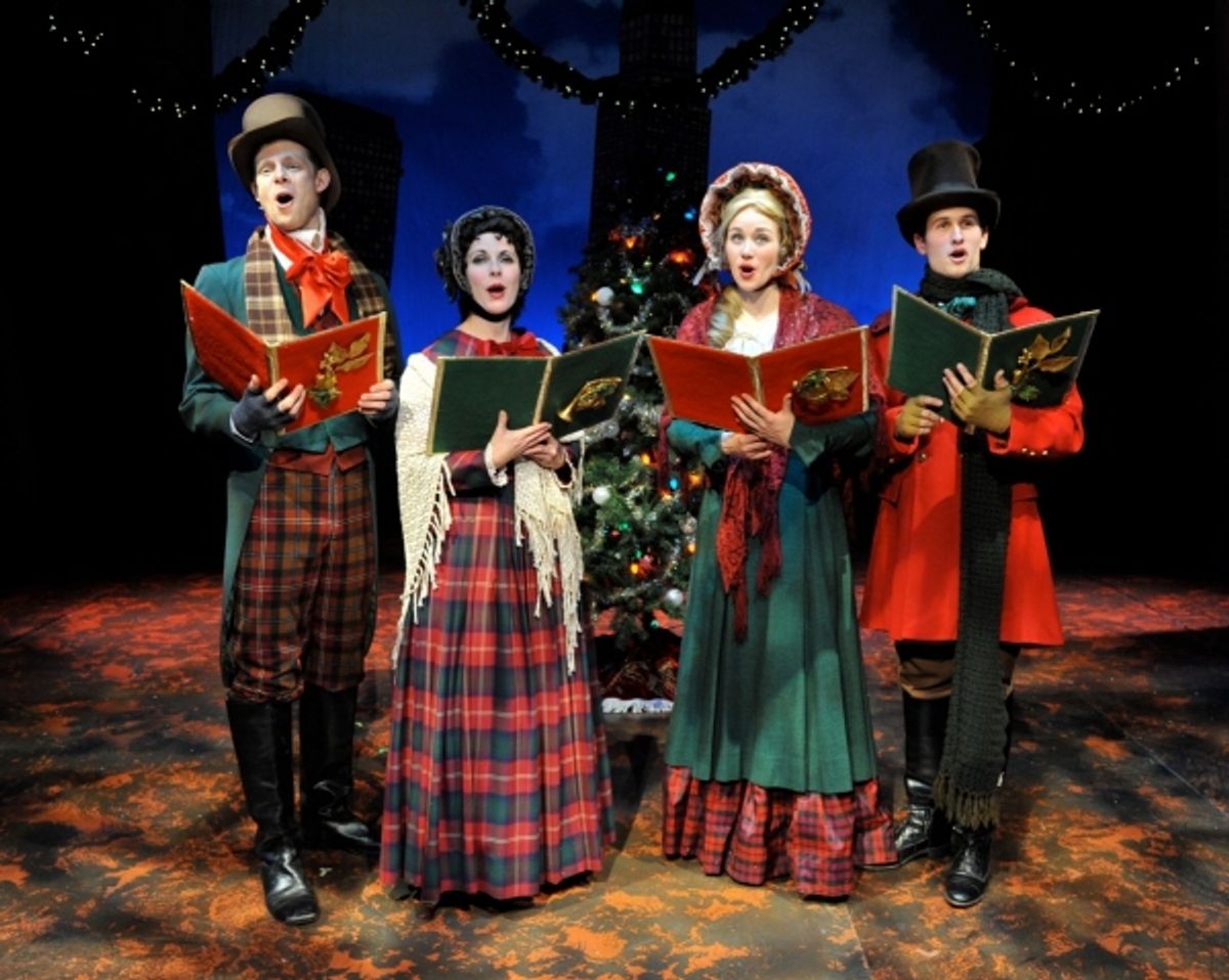 Carolers (Bjorn Bolinder, Marguerite Willbanks, Jessica Jaros, James Shackelford) at 