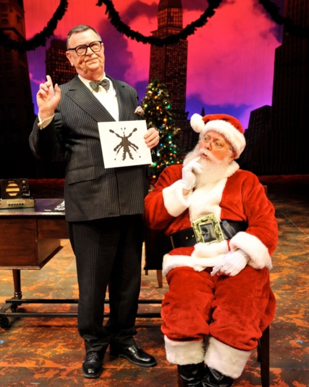 Gene Jones (Dr. Sawyer) and Tony Triano (Kris Kringle) at 