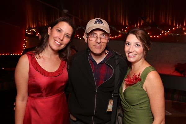From left, cast members Jean Villepique, Dan Castellaneta and Amanda Blake Davis pose Photo