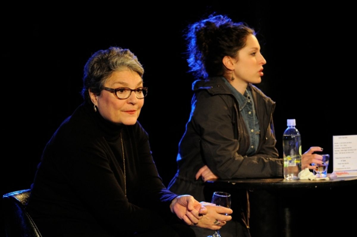 Anne Scurria as Zelda and Barrie Kreinik as graduate student Rachel at 