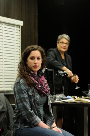 Barrie Kreinik as graduate student Rachel and Anne Scurria as Zelda @ BroadwayWorld Barrie Kreinik as graduate student Rachel and Anne Scurria as Zelda Photo