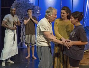 Andy Lucien, Eric T. Miller, Greg Mullavey, Gaby Hoffmann and Sarah Winkler  Photo
