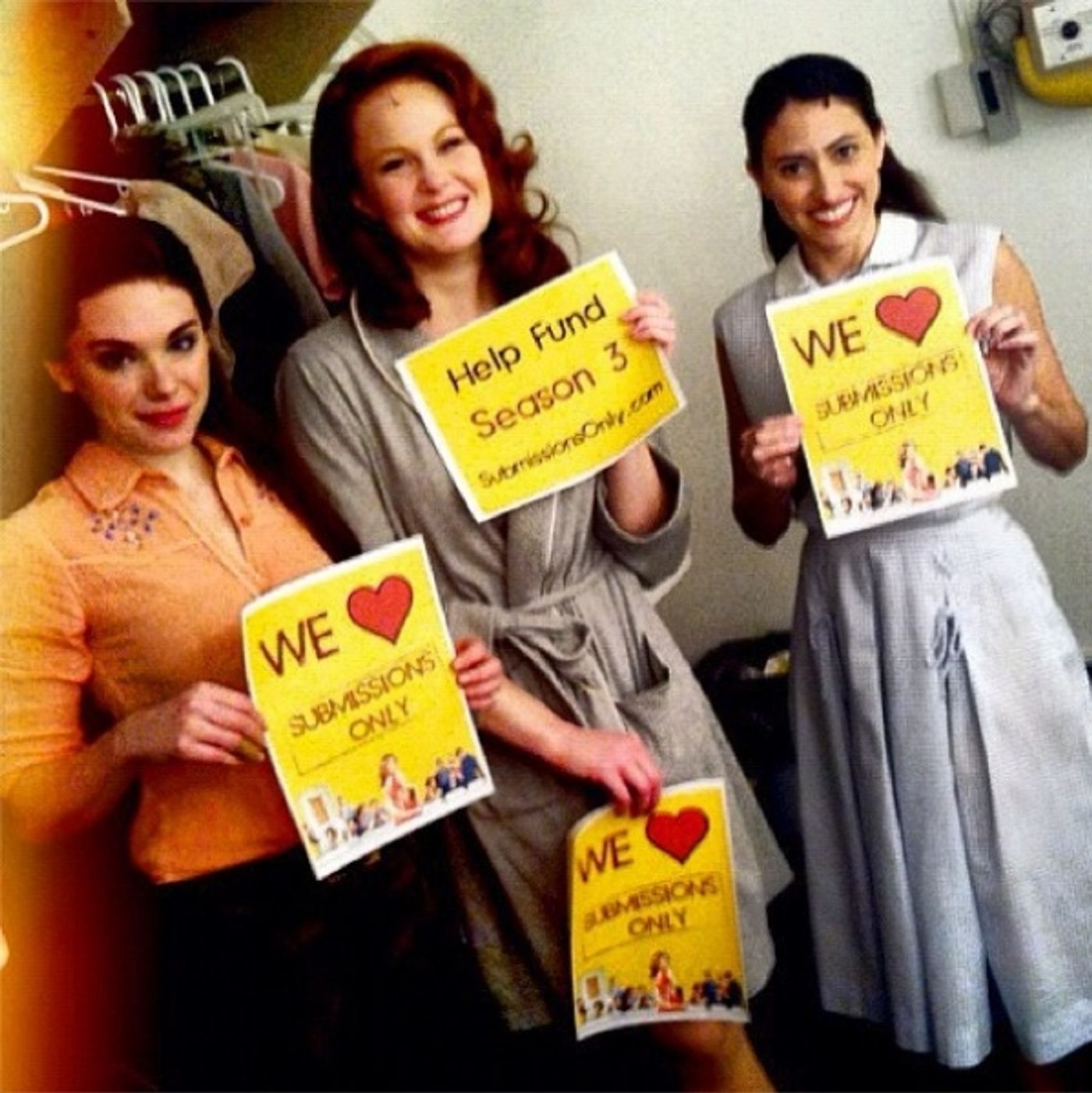 Photo Flash: Saturday Intermission Pics, Dec 1 - ANNIE's Lilla Crawford is 'Lincoln', Broadway Casts Show Solidarity and More! Image
