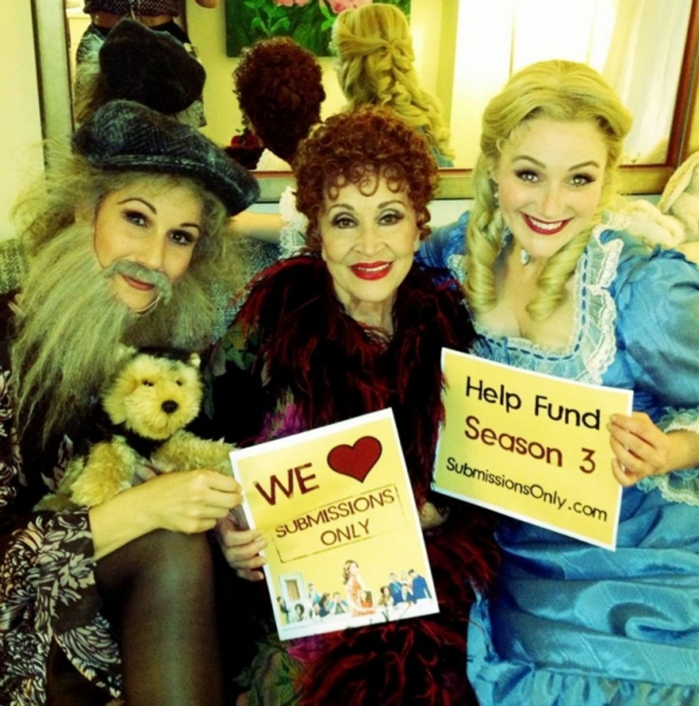 Photo Flash: Saturday Intermission Pics, Dec 1 - ANNIE's Lilla Crawford is 'Lincoln', Broadway Casts Show Solidarity and More! Image