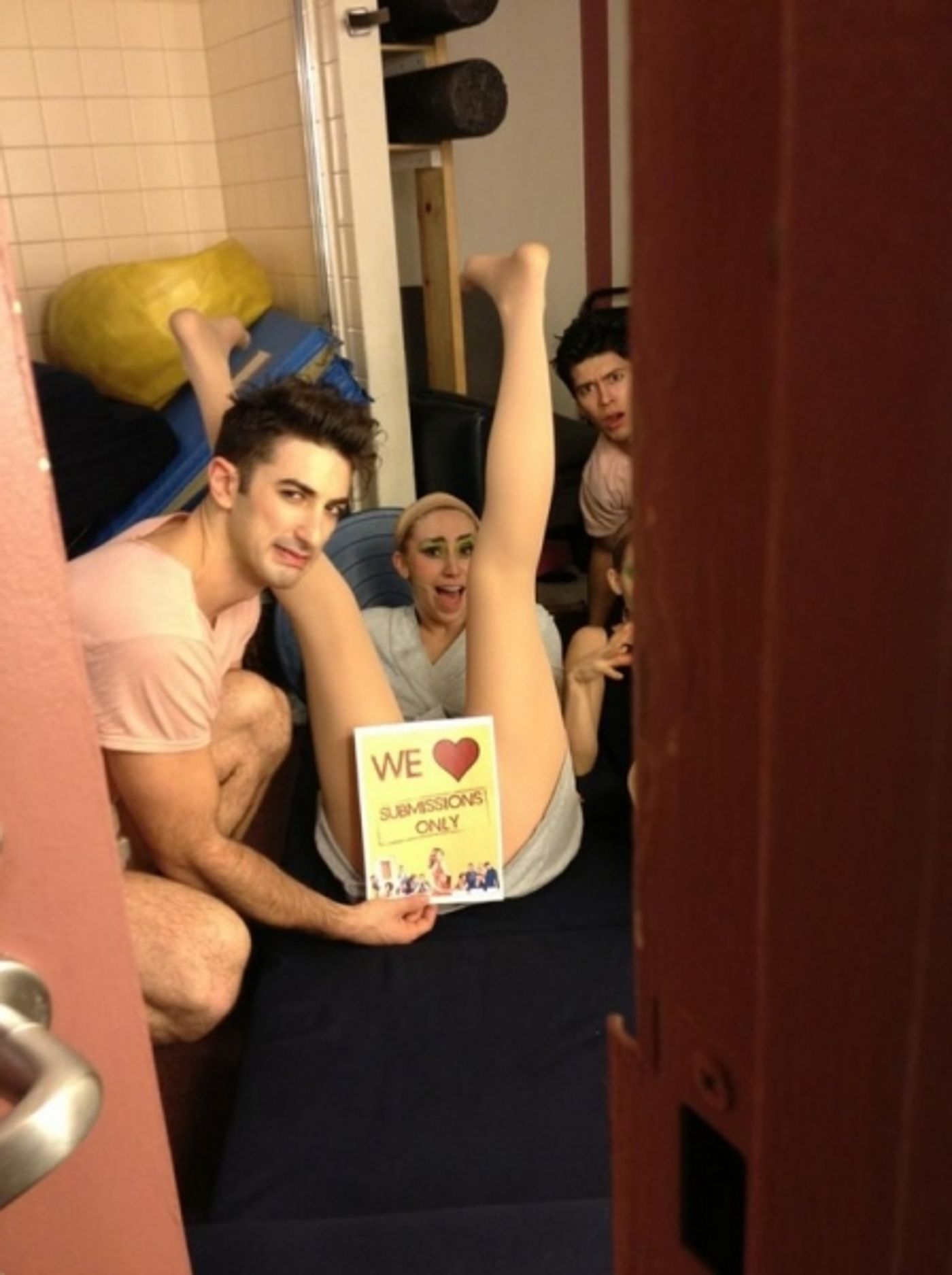 Photo Flash: Saturday Intermission Pics, Dec 1 - ANNIE's Lilla Crawford is 'Lincoln', Broadway Casts Show Solidarity and More! Image