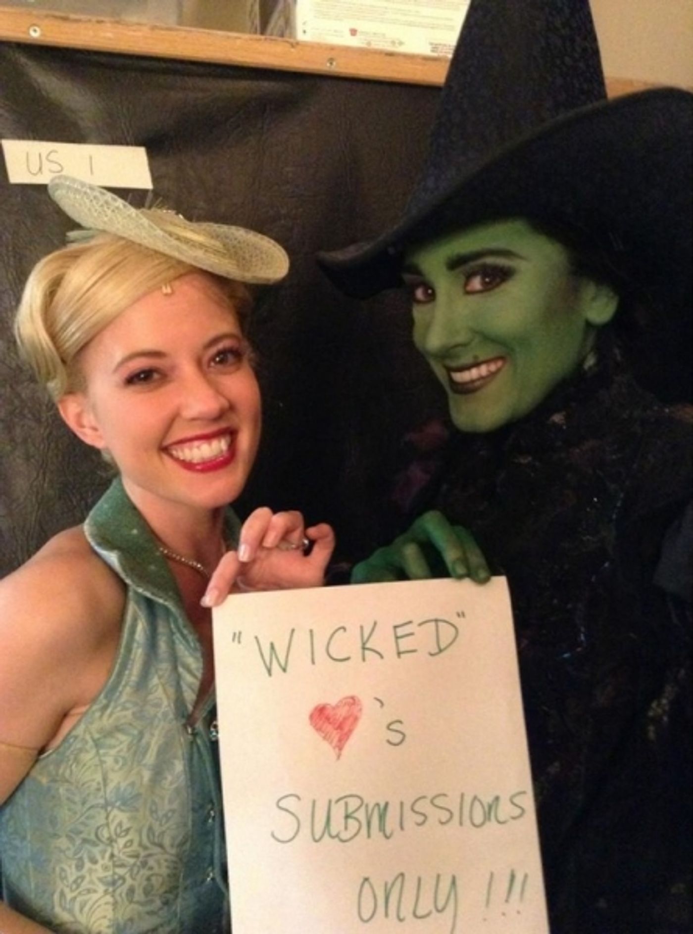 Photo Flash: Saturday Intermission Pics, Dec 1 - ANNIE's Lilla Crawford is 'Lincoln', Broadway Casts Show Solidarity and More! Image