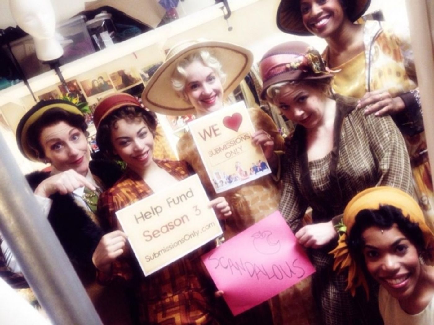 Photo Flash: Saturday Intermission Pics, Dec 1 - ANNIE's Lilla Crawford is 'Lincoln', Broadway Casts Show Solidarity and More! Image