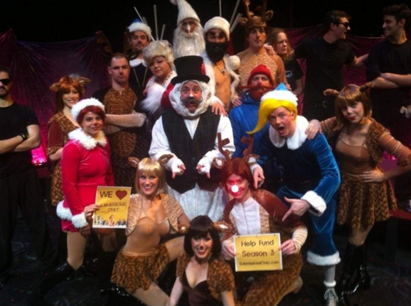 Photo Flash: Saturday Intermission Pics, Dec 1 - ANNIE's Lilla Crawford is 'Lincoln', Broadway Casts Show Solidarity and More! Image