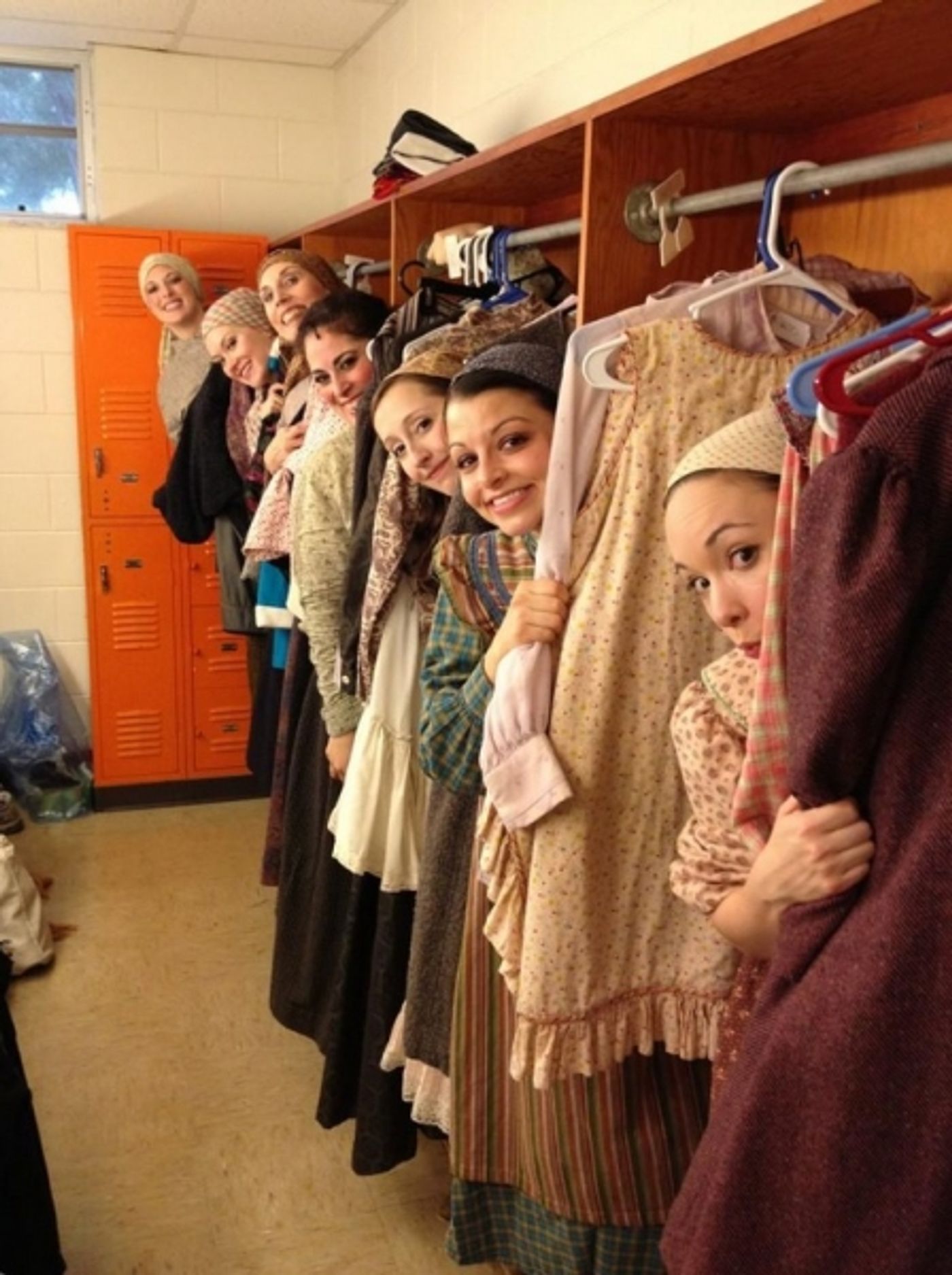 Photo Flash: Saturday Intermission Pics, Dec 1 - ANNIE's Lilla Crawford is 'Lincoln', Broadway Casts Show Solidarity and More! Image