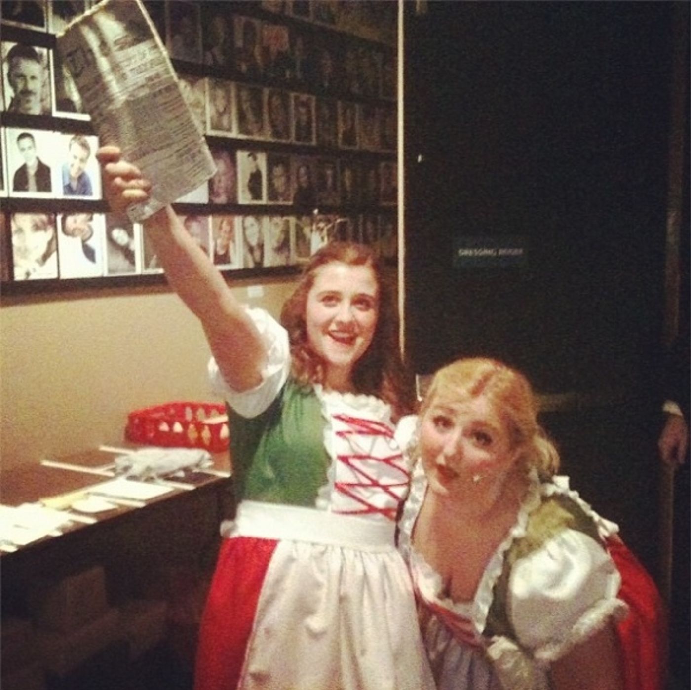 Photo Flash: Saturday Intermission Pics, Dec 1, Part 2 - Alan Menken Visits NEWSIES and More! Photo Flash: Saturday Intermission Pics, Dec 1, Part 2 - Alan Menken Visits NEWSIES and More! Image