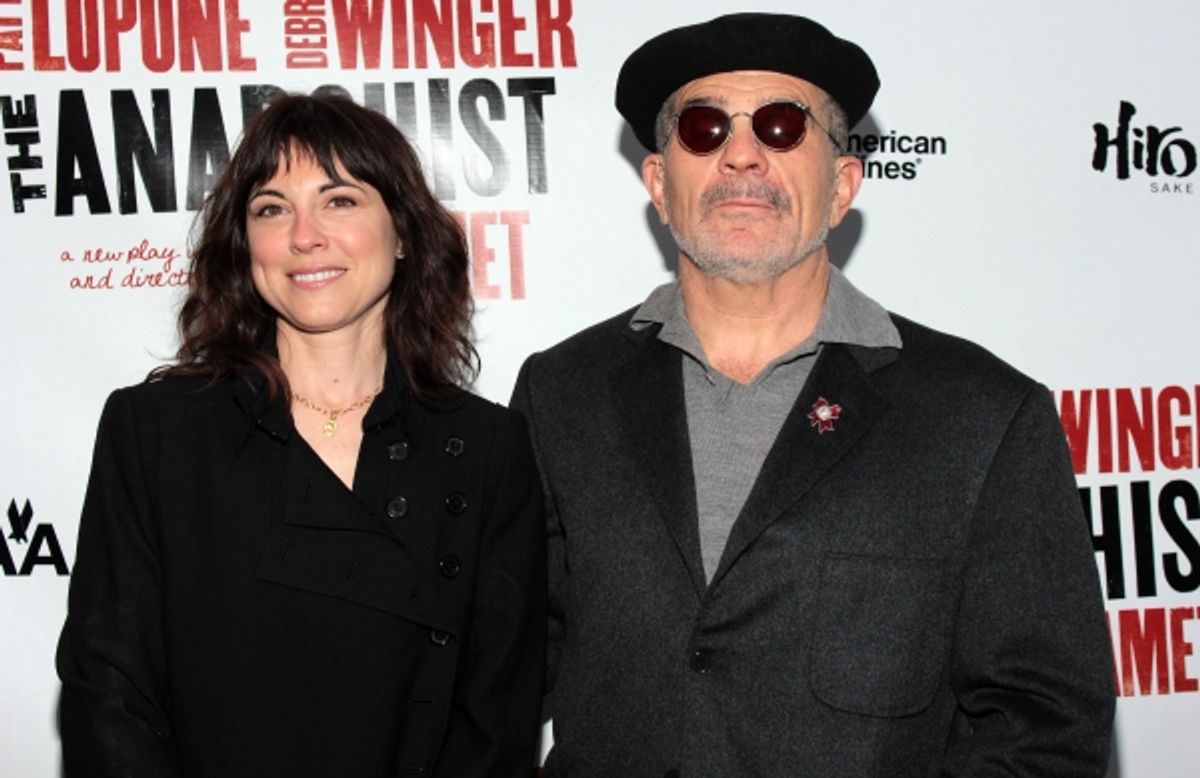 Rebecca Pidgeon, David Mamet at 