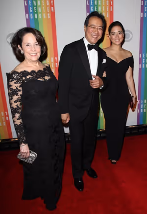 Yo-Yo Ma wife, Jill Horner & daughter @ BroadwayWorld Yo-Yo Ma wife, Jill Horner & daughter Photo