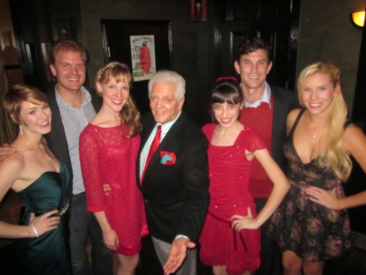 left to right: Lisa Livesay, Dan Callaway, Jane Noseworthy, Bill Hayes, Jenna Rosen, Damon Kirsche, Emma Degerstedt, at 