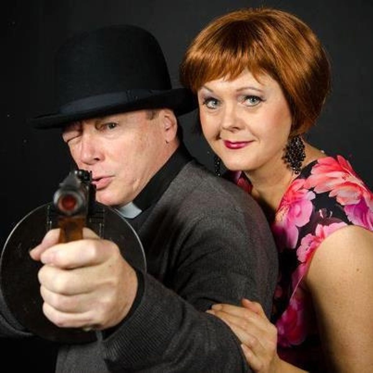 Moonface Martin (R. Bruce Connelly) and Reno Sweeney (Shannon Lee Jones) at 