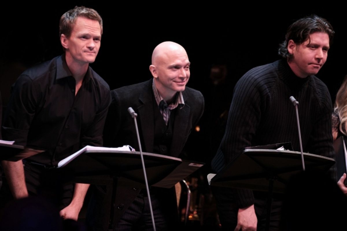 Neil Patrick Harris & Michael Cerveris & James Barbour at 